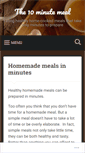Mobile Screenshot of 10minutemeal.com
