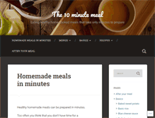 Tablet Screenshot of 10minutemeal.com